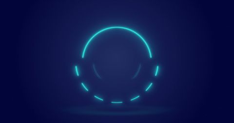 Glowing Teal Circle Over Dark Gradient Background - Download Free Stock Images Pikwizard.com