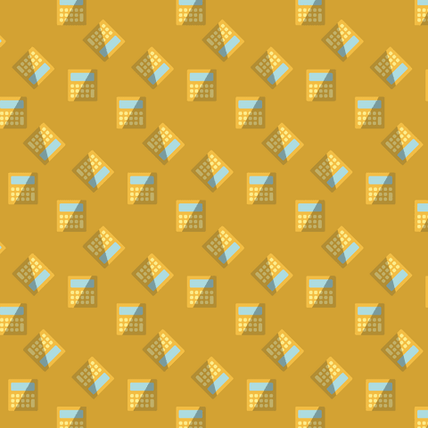 seamless yellow calculators pattern on transparent background - Download Free Stock Videos Pikwizard.com