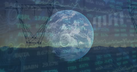 Global Economy and Renewable Energy Digital Interface