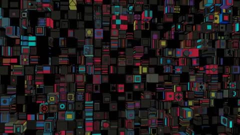 Exploring Layered Patterns in Cubic Digital Art Animation