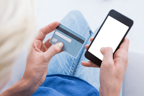Transparent Mobile Shopping Concept with Credit Card - Download Free Stock Videos Pikwizard.com