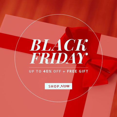 Black Friday Sale Announcement with Gift Box