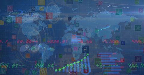 Global Financial Data Processing and Interface Concept - Download Free Stock Images Pikwizard.com