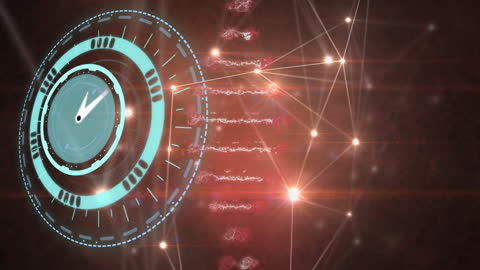 Digital Clock and DNA Network with Light Patterns