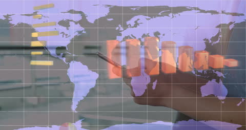 Global Business and Technology Concept Animation