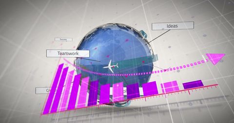 Global Business Growth with Analytical Insights and Transport - Download Free Stock Images Pikwizard.com