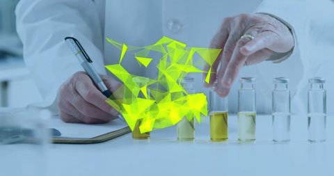 Innovation in Scientific Research with Glowing Digital Overlay - Download Free Stock Images Pikwizard.com