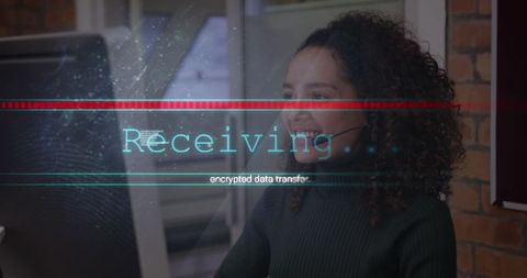 Confident Businesswoman Helping with Technology Support