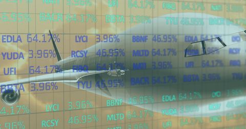 Air travel synergy with financial data analysis