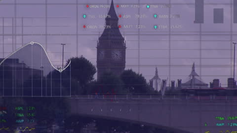 Digital Data Overlay with Big Ben View