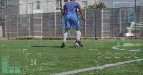 Football Player Training Enhanced by Virtual Interface Technology