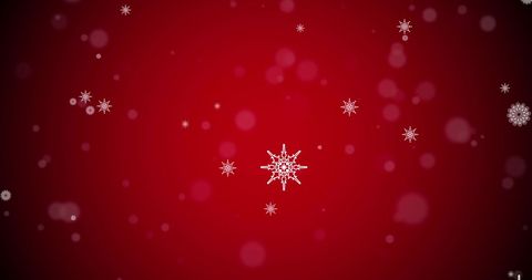 Falling Snowflakes on Festive Red Background - Download Free Stock Images Pikwizard.com