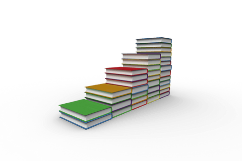 Transparent Growing Stacks of Colorful Books for Reading Concept - Download Free Stock Videos Pikwizard.com