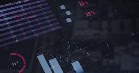 Digital Financial Interface Overlaying Modern Urban Cityscape - Download Free Stock Images Pikwizard.com