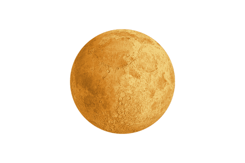 Transparent Yellow Planet Illustration with Crater Detail - Download Free Stock Videos Pikwizard.com