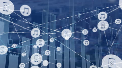 Digital Music Ecosystem with Networking Links