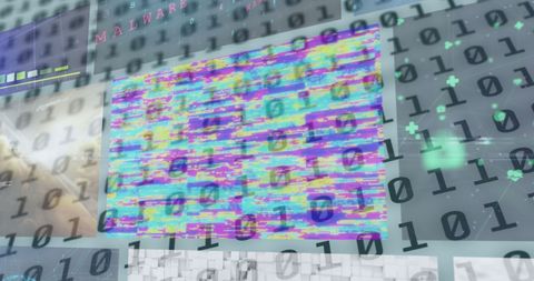 Abstract Digital Data Processing with Binary Code - Download Free Stock Images Pikwizard.com