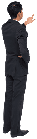 transparent background businessman pointing gesture isolated - Download Free Stock Videos Pikwizard.com