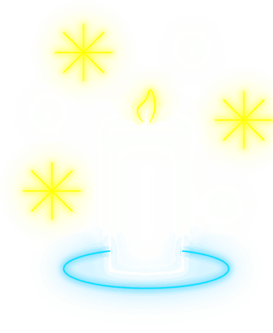 transparent neon candle icon with festive glowing circles - Download Free Stock Videos Pikwizard.com