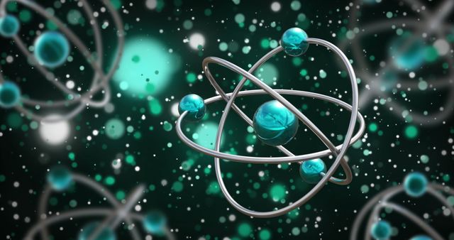 Digital Representation of Atom Model for Science and Research Concepts - Download Free Stock Images Pikwizard.com