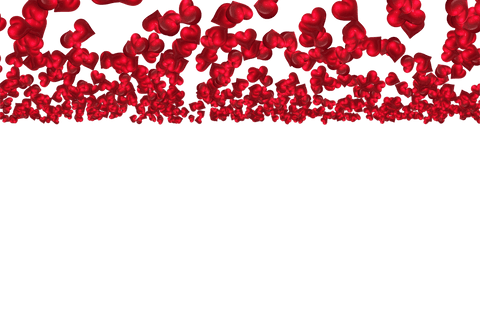 Floating Red Hearts in Romantic Arrangement on Transparent Background - Download Free Stock Videos Pikwizard.com