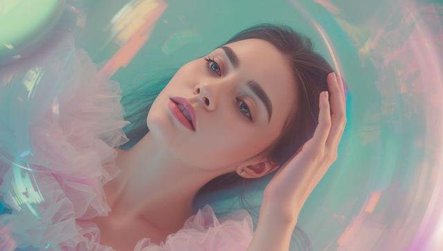 Dreamy Elegance Featuring Pink Ruffled Tulle Fashion