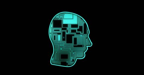 digital portrait of ai with circuit board pattern - Download Free Stock Images Pikwizard.com