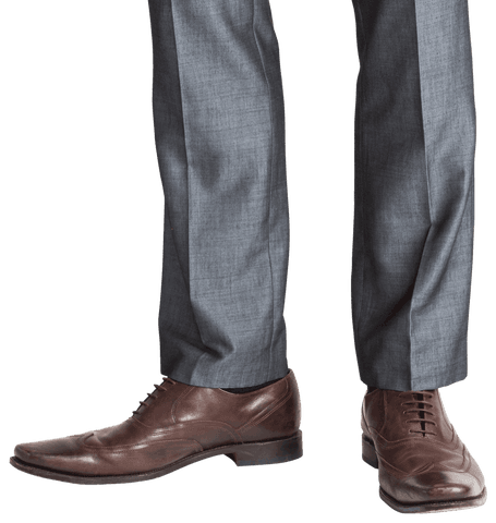 Business Professional Wearing Brown Oxford Shoes and Gray Suit