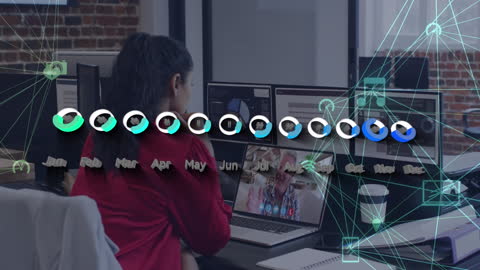 Networking Interface OverLaid on Business Workspace