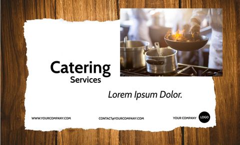 Professional Cooking in Catering Services Advertisement - Download Free Stock Templates Pikwizard.com