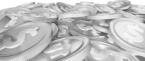 Transparent Background with Silver Coins Vector Illustration - Download Free Stock Videos Pikwizard.com