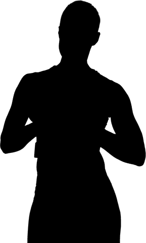 Silhouette of black woman on transparent background lifestyle illustration