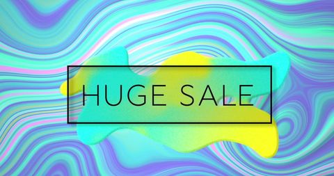 Vibrant abstract huge sale announcement