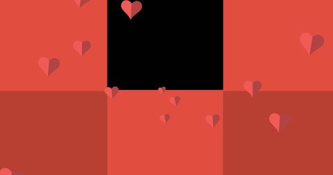 Romantic Motion Hearts on Red and Black Canvas - Download Free Stock Images Pikwizard.com