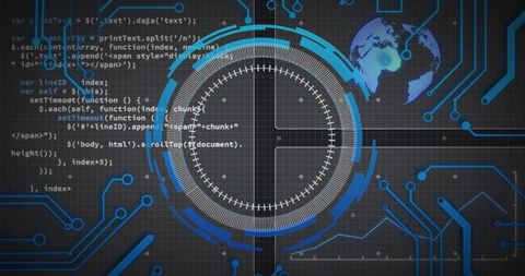 Futuristic Data Processing with Global Digital Interface - Download Free Stock Images Pikwizard.com
