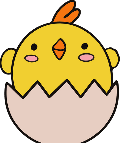 Adorable Chick Hatching from Eggshell on Transparent Background - Download Free Stock Videos Pikwizard.com