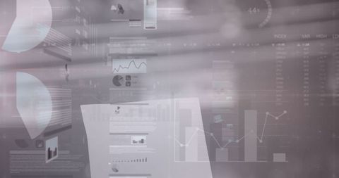 Abstract Representation of Financial Data Overlaying Retail Interior - Download Free Stock Images Pikwizard.com