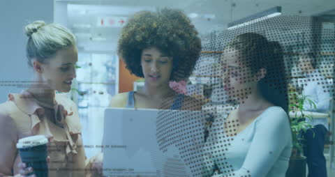 Diverse Business Team Analyzing Data on Digital Interface