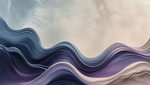 Dynamic abstract waves in fluid color layers