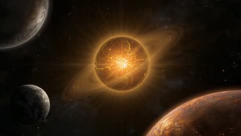 Molten Star with Energy Pulses in Deep Space