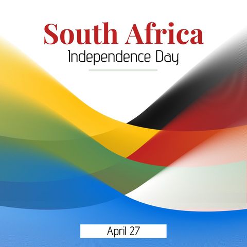 South Africa Independence Day Celebration Colorful Stripes - Download Free Stock Templates Pikwizard.com