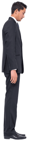 Focused Biracial Businessman Looking Down Isolated Transparent PNG - Download Free Stock Videos Pikwizard.com