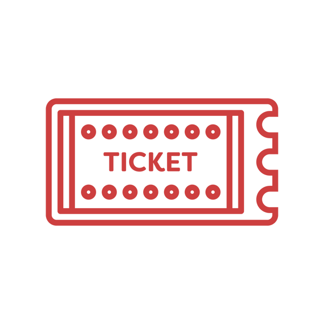 Red Ticket Illustration on Transparent Background for Events and Admission - Download Free Stock Videos Pikwizard.com