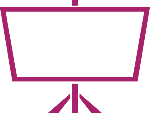 Pink Outline of Monitor on Transparent Background in Vector Style - Download Free Stock Videos Pikwizard.com
