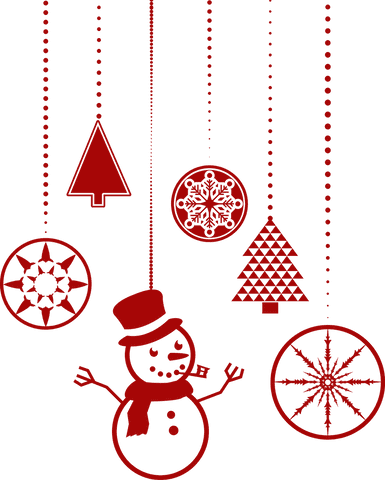 Hanging Transparent Red Christmas Ornaments Silhouette - Download Free Stock Videos Pikwizard.com