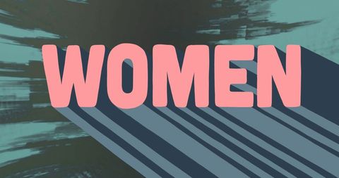 retro style women text on distorted background - Download Free Stock Images Pikwizard.com