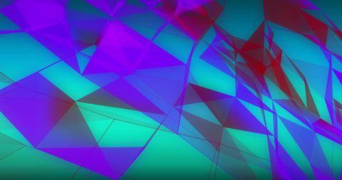 abstract geometry with vibrant blue and red shapes on green - Download Free Stock Images Pikwizard.com