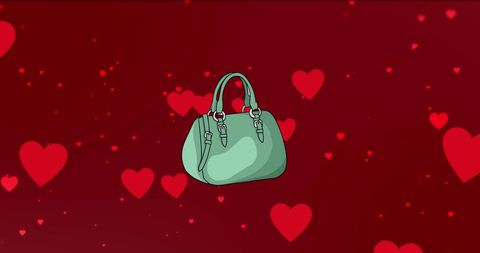 Stylish Handbag Silhouette on Romantic Background - Download Free Stock Images Pikwizard.com