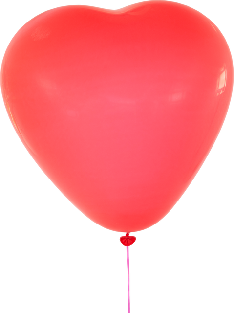 Transparent Pink Heart Balloon Perfect for Valentine's Day Celebrations - Download Free Stock Videos Pikwizard.com