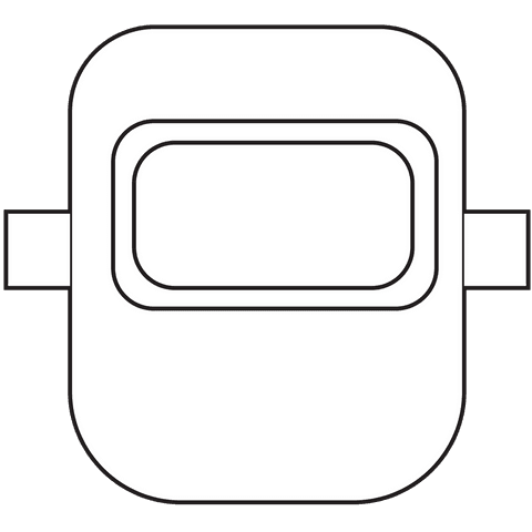 minimalist welding mask illustration on transparent background - Download Free Stock Videos Pikwizard.com
